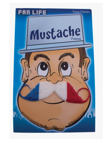 Moustache bleu, blanc, rouge - France