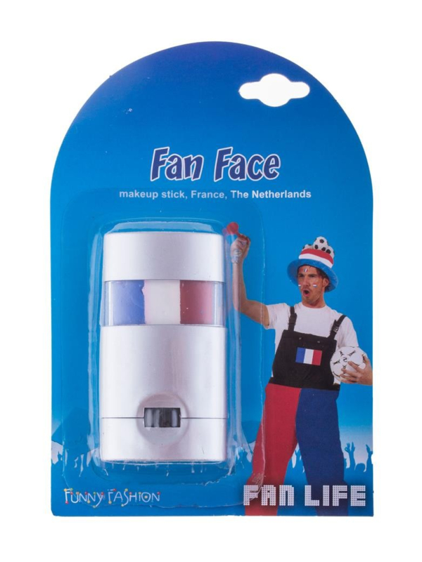 Stick maquillage France bleu blanc rouge