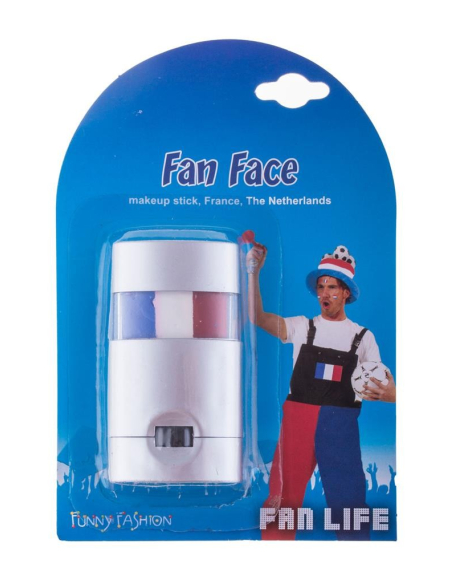 Stick maquillage France bleu blanc rouge