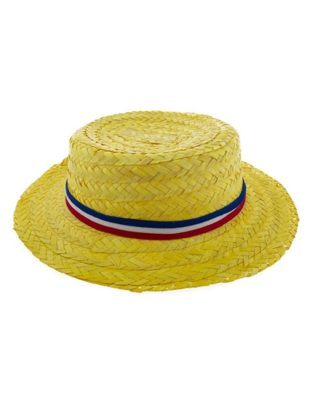 Canotier avec ruban bleu, blanc, rouge - France