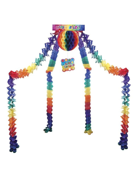 Guirlande Centrale Happy  Birthday - 250 cm