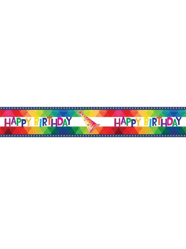Ruban Happy  Birthday 8 x 610cm