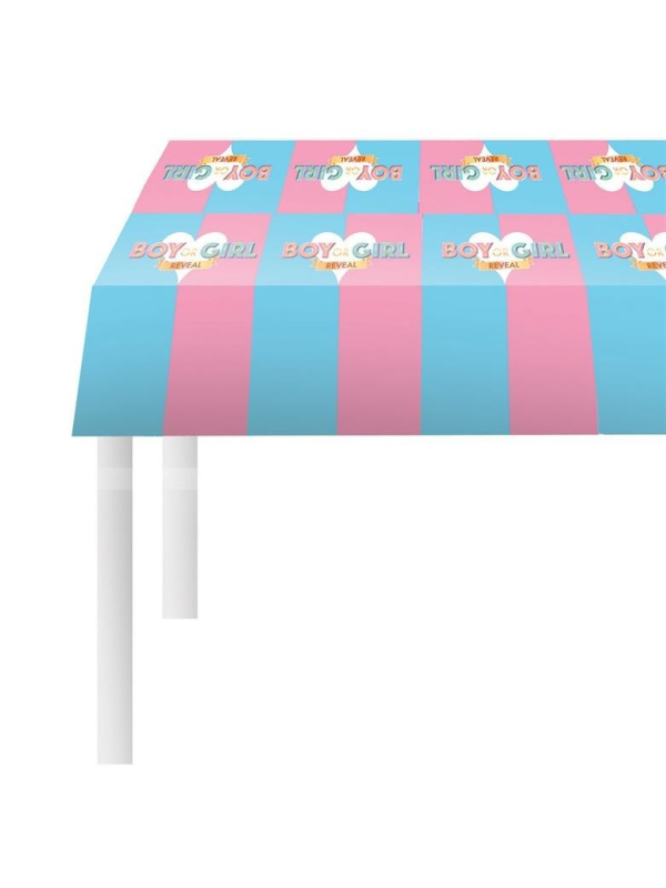 Nappe en pvc rose et bleu  270x136cm