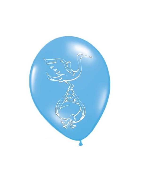 12 Ballons bleu-Garçon - 30 cm