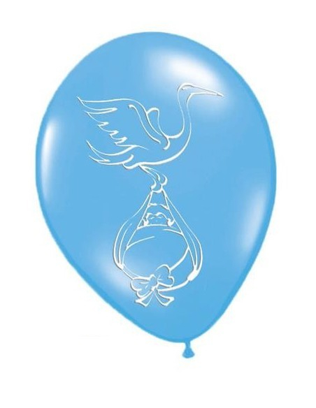 12 Ballons bleu-Garçon - 30 cm