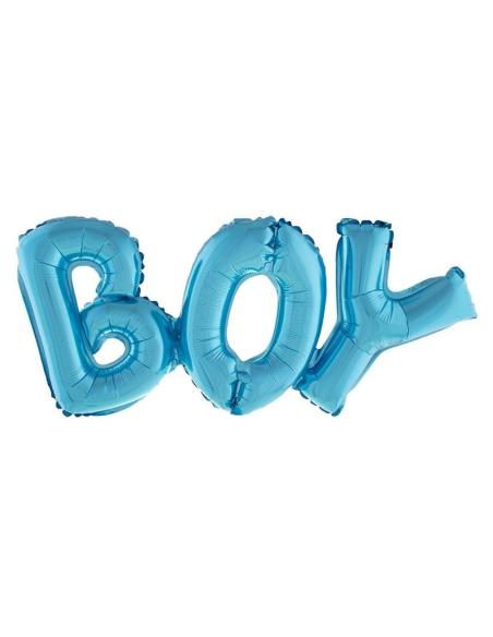 Ballon Aluminium Bleu - Boy - 83 x 33 cm