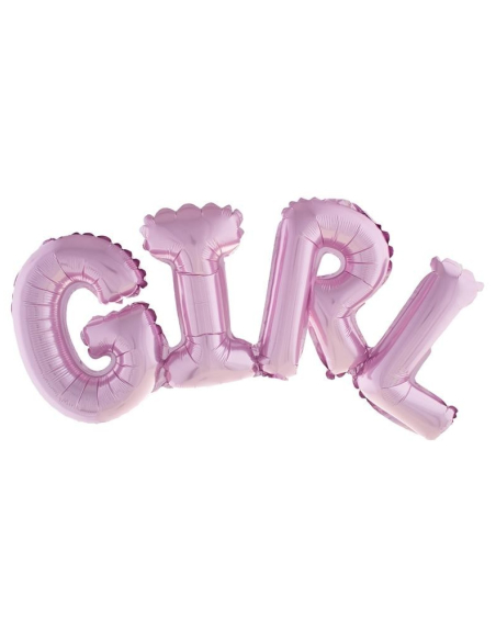 Ballon Aluminium Rose, Fille -83 x 33 cm