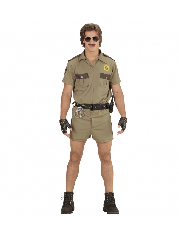 Policier Californien (chemise, short, ceinture)