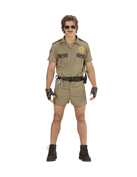 Policier Californien (chemise, short, ceinture)
