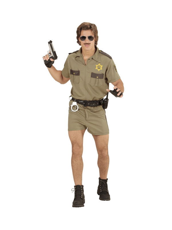 Policier Californien (chemise, short, ceinture)