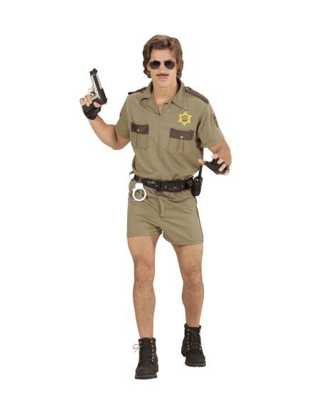Policier Californien (chemise, short, ceinture)