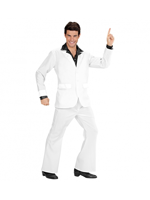 Déguisement Disco Party Blanc Homme (veste, pantalon)