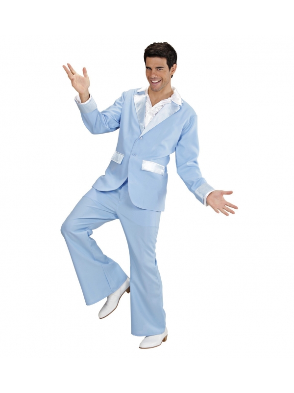 Déguisement Disco Party Bleu Homme (veste, pantalon)