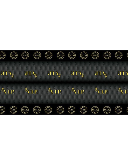 Nappe pour thème VIP, noir et Or - 270x136cm