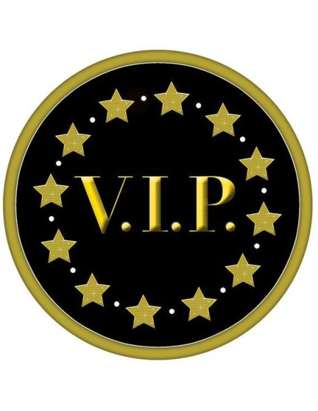 6 sous-verres magnétiques VIP -12cm