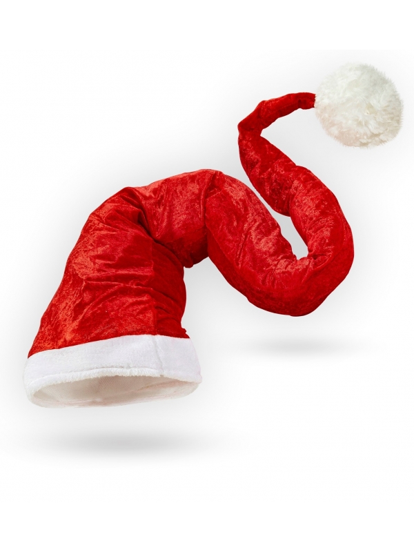 Bonnet de Noël en velours Extra  long - 150 cm