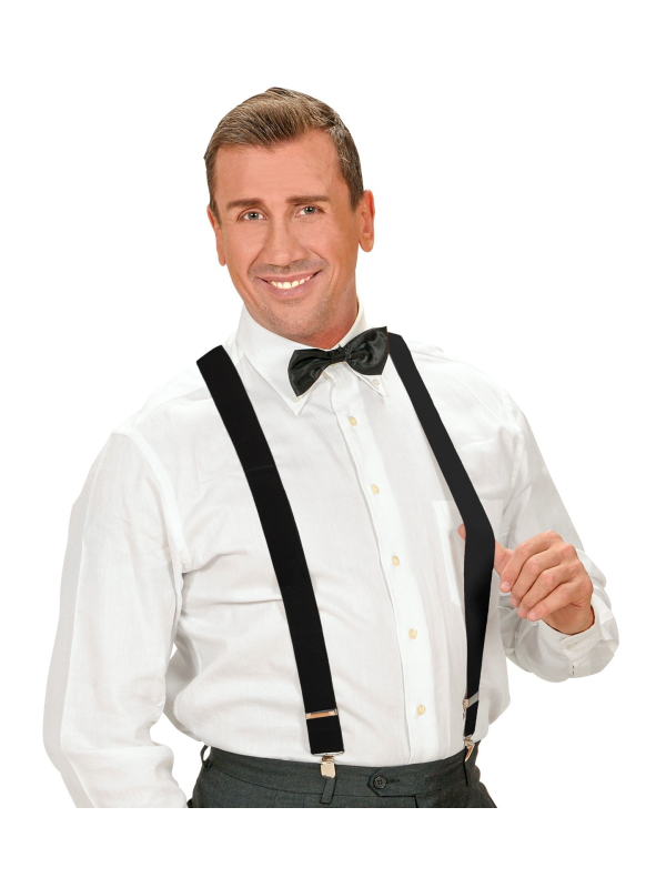 Bretelles noires ajustables