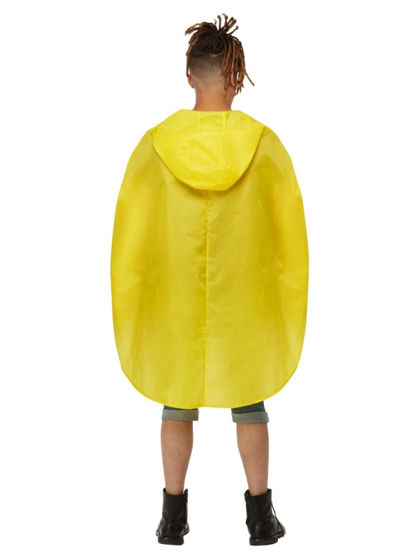 Poncho SMILEY©  Jaune et Noir Taille Unique