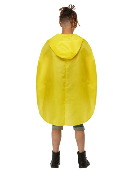 Poncho SMILEY©  Jaune et Noir Taille Unique