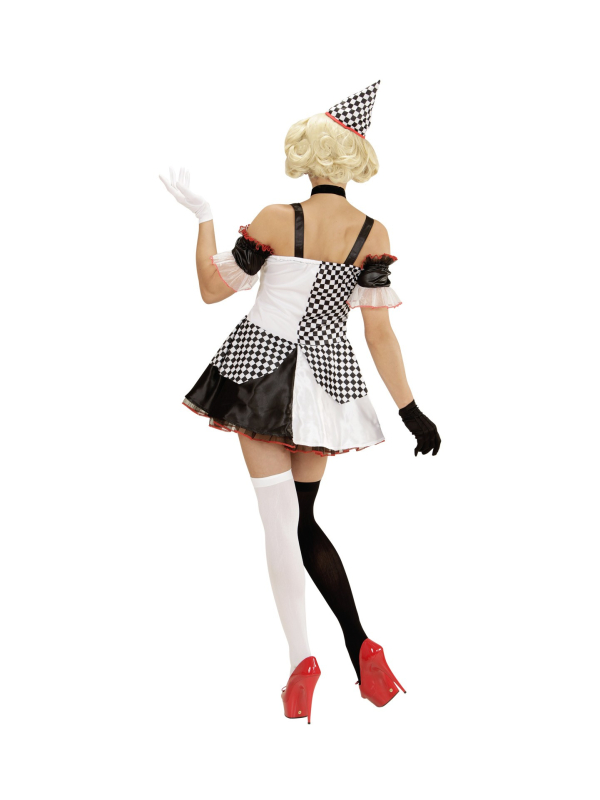 Déguisement Fille Pierrot (robe, chapeau)