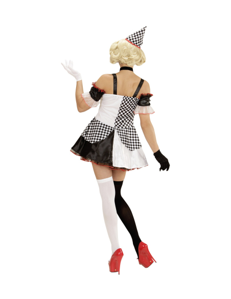 Déguisement Fille Pierrot (robe, chapeau)