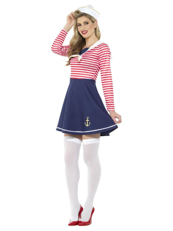 Déguisement Marin Femme (Robe et bob)