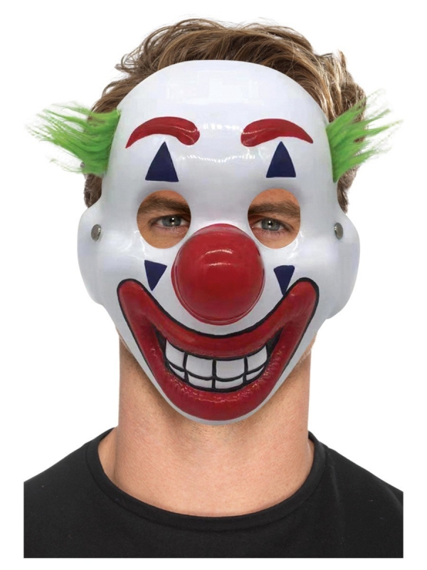 Masque de clown en PVC avec élastique