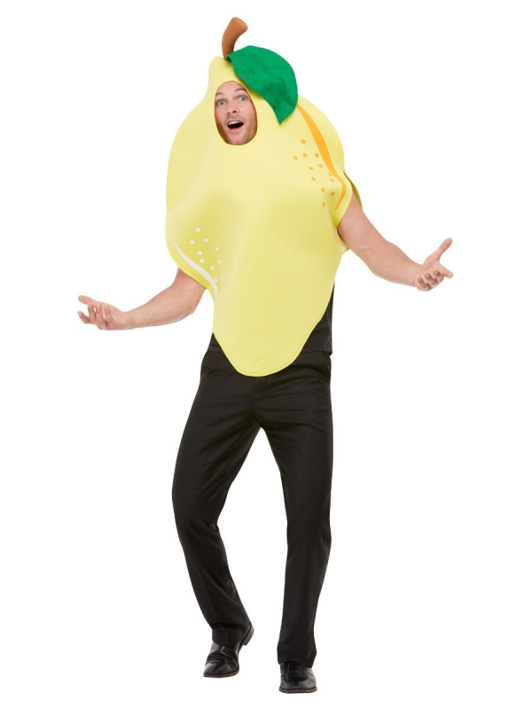 Déguisement de Citron Jaune avec Tabard à Capuche Taille Unique