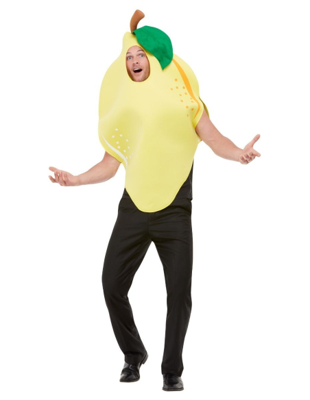 Déguisement de Citron Jaune avec Tabard à Capuche Taille Unique