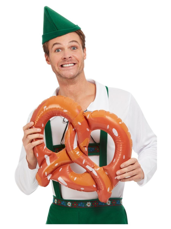 Bretzel Gonflable Géant 40 Cm - Décoration Pour Fête De La Bière, Boulangerie, Anniversaire, Carnaval - 3