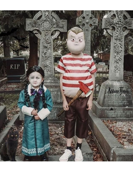 Perruque écolière Gothique Pour Enfants - Avec Tresses Et Frange - Taille Unique - Déguisement Halloween, Cosplay