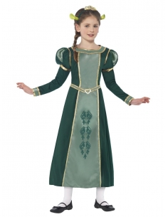 Déguisement de Princesse Shrek Fiona (robe verte et diadème oreilles)