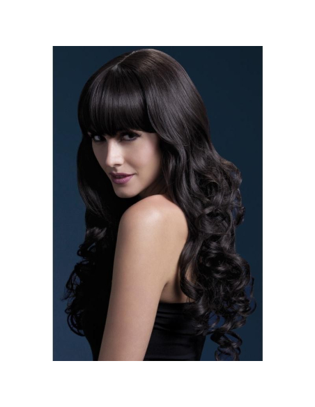 Perruque Fever Isabelle sexy 66 cm, brune| Accessoires