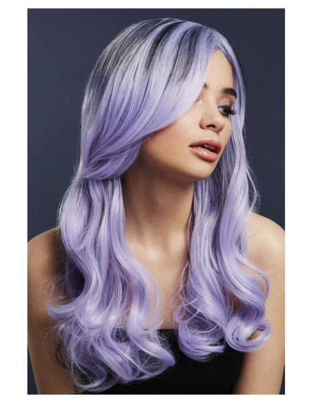 Perruque Fever Khloe, Couleur lavande, Cheveux long, 66 cm