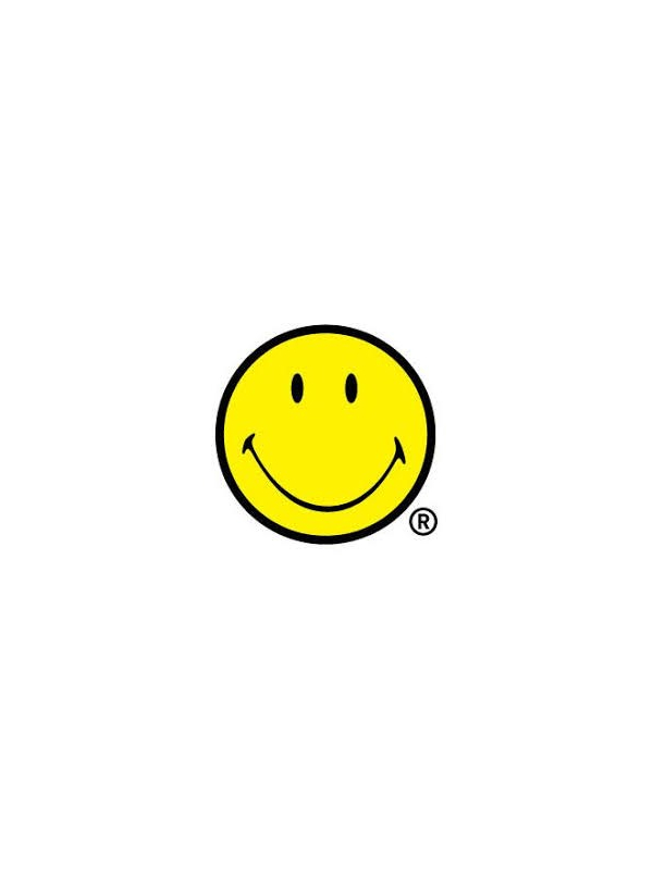 Poncho SMILEY©  Jaune et Noir Taille Unique
