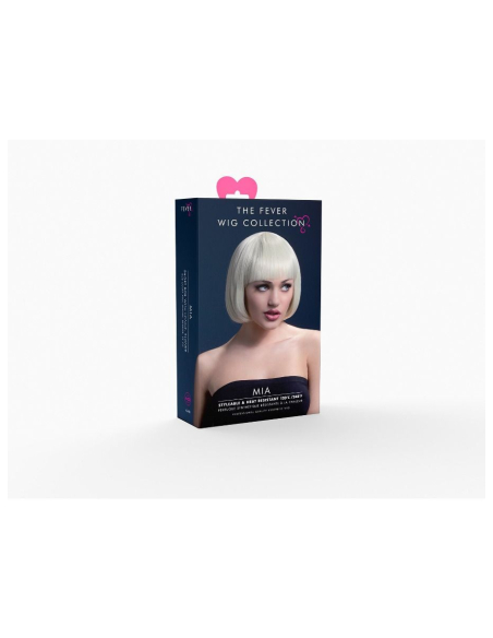 Perruque Fever Mia sexy 25 cm, blonde | Accessoires