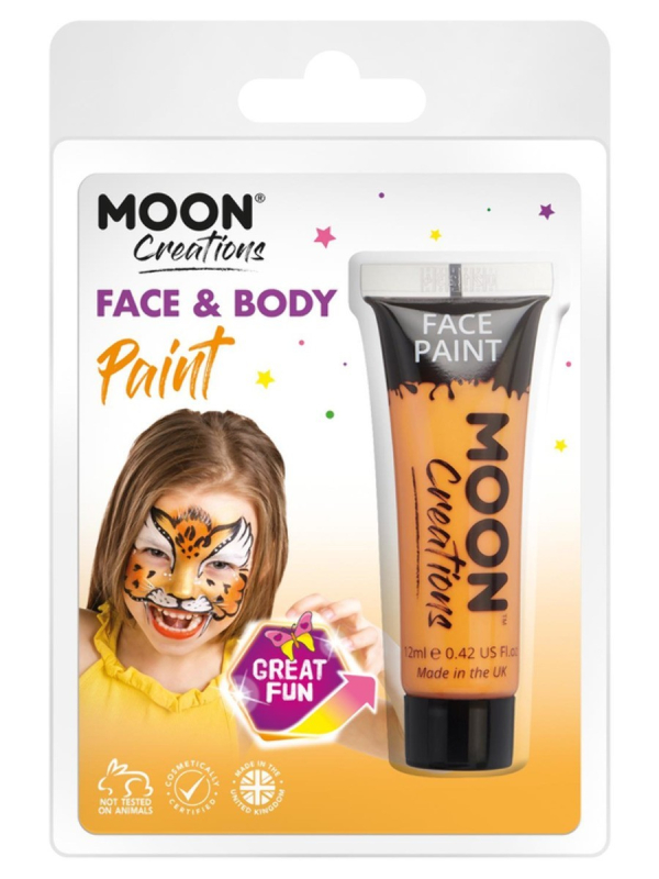 Maquillage Moon Créations, visage corps orange, 12ml