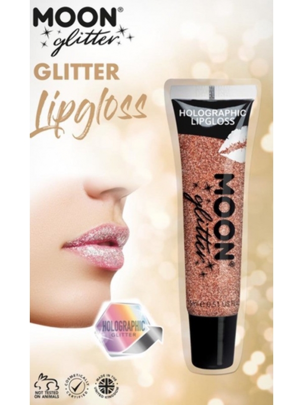 Gloss Holographique Rose Moon Glitter - 15 ml