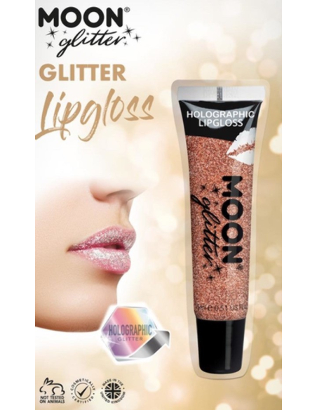 Gloss Holographique Rose Moon Glitter - 15 ml