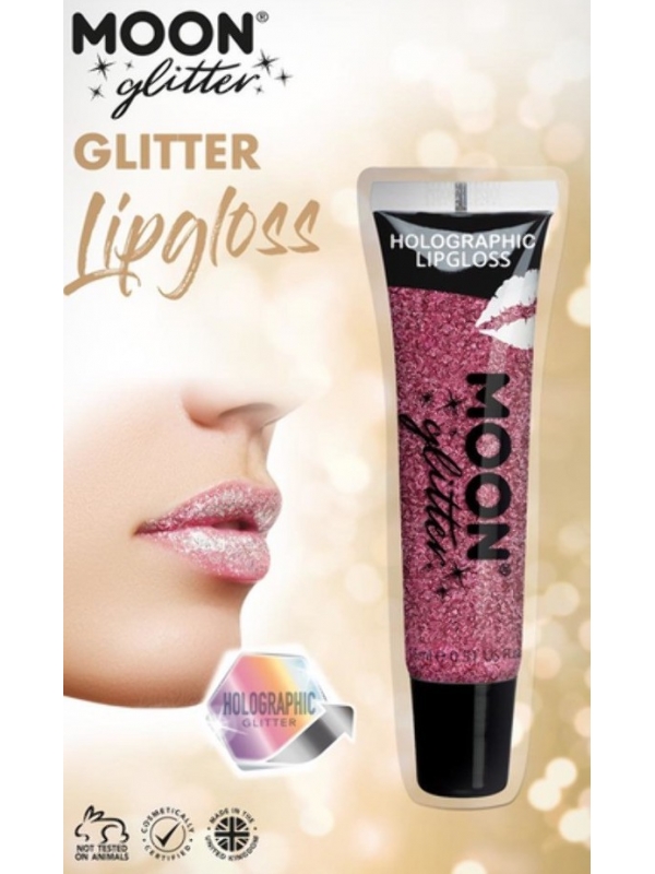 Gloss Holographique Rose foncé Moon Glitter - 15 ml