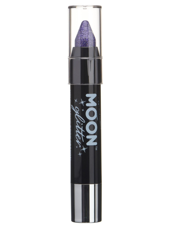 Crayons pour le corps à paillettes holographiques Violet– Moon Glitter, 3,5g