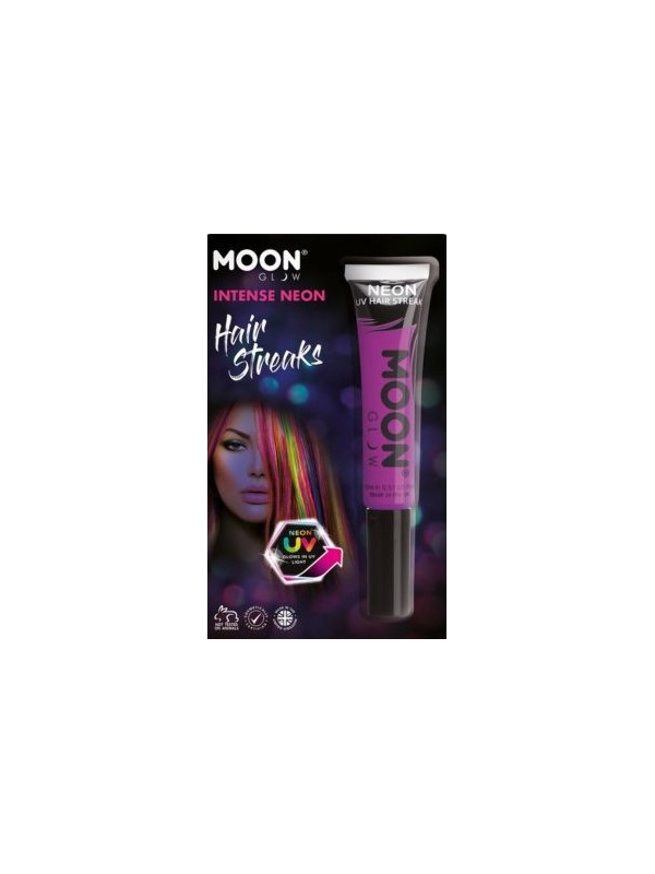 Moon Glow Intense Neon UV Hair Streaks, Purple