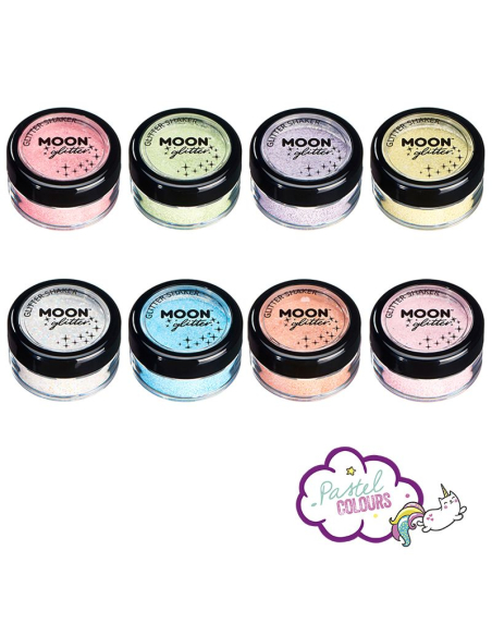 Paillettes Pastel Jaune Citron – Cosmic Moon