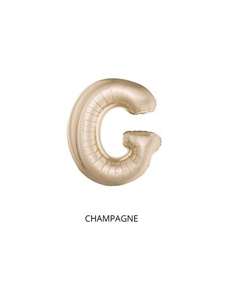Ballon Aluminium Champagne ou Rose mordoré lettre -G- taille 102cm