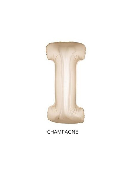 Ballon Aluminium Champagne ou Rose mordoré lettre - I- taille 102cm