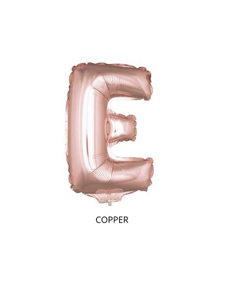 Ballon Aluminium Champagne ou Rose mordoré avec baton lettre -E- taille 41cm