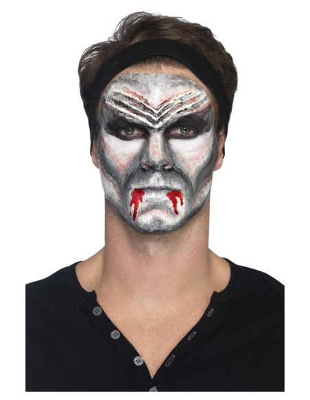 Kit Latex Liquide Vampire Halloween - Maquillage 4 Couleurs avec Éponges
