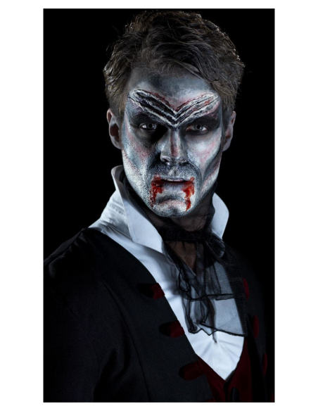 Kit Latex Liquide Vampire Halloween - Maquillage 4 Couleurs avec Éponges