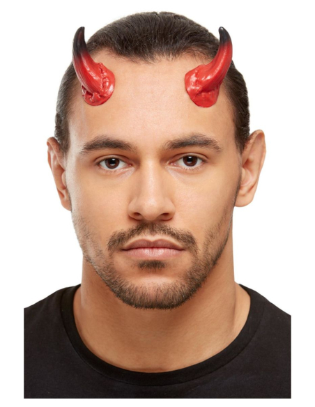 Kit Maquillage Diable Rouge et Noir (maquillage, cornes, éponge, applicateur)