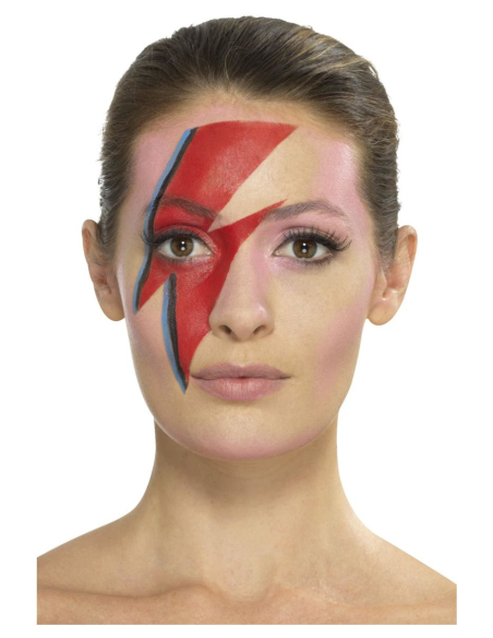 Kit Maquillage Superstar de l'Espace Années 70 (maquillage multicolore, pochoir, clair, applicateur)